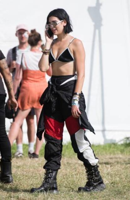 Dua Lipa, el viernes en el Festival de Glastonbury.