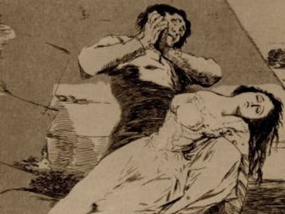 Una plancha de los 'Caprichos' de Francisco de Goya que será subastada.