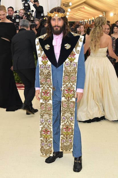 Jared Leto, de Gucci en la gala del Met.
