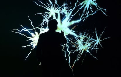 Escena de la obra '887', protagonizada por Robert Lepage.