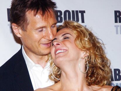 Liam Neeson y Natasha Richardson, durante el estreno de 'Un tranvía llamado deseo' en Broadway, Nueva York, en 2005.