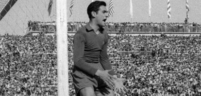 Antoni Ramallets, en la final de la Copa del General&iacute;simo de 1952