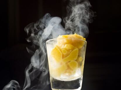'Pasión, menta y café', plato 'tecnoemocional' de Paco Roncero.