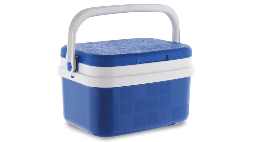 Mini nevera portátil con 10 litros de capacidad.