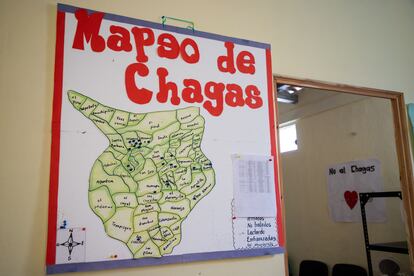 Mapa de la enfermedad de Chagas en Guatelama.