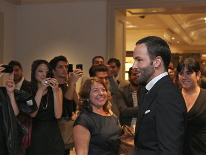 El diseñador estadounidense Tom Ford, el pasado sábado en la Fashion's Night Out de Nueva York.