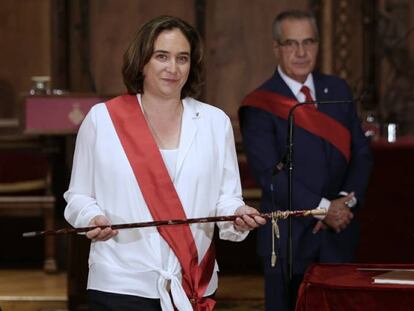La alcaldesa de Barcelona, Ada Colau. 