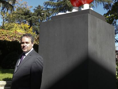 Xavier Bertrand, ayer en la Residencia de Francia en Madrid.