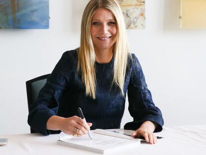Gwyneth Paltrow, durante la presentación de su libro 'It's all Good'.