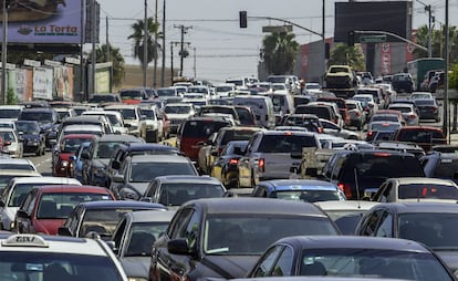 Imagen de una calle de Tijuana (Baja Califonia)