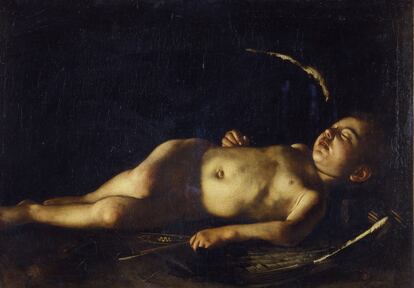 Amorino dormiente, 1608