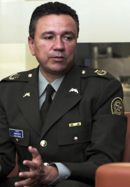 El general retirado Mauricio Santoyo Velasco, en una imagen de noviembre de 2007, cuando era coronel de la policía colombiana.