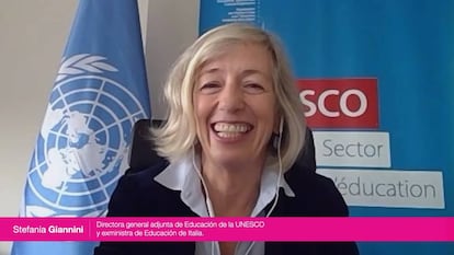 Giannini durante su intervención en Retina Reset