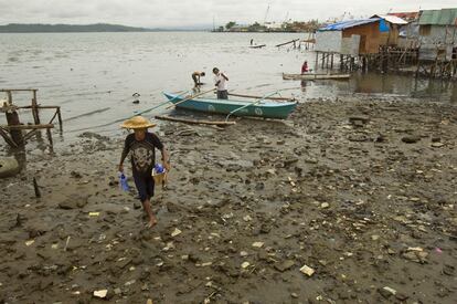 Anibong, una de las zonas mas afectadas por el tifón Haiyan el pasado año.