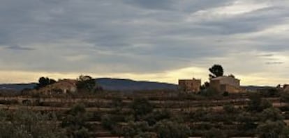 El paisaje campestre de La Vall d'Alba (Castellón).