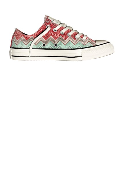 Converse adopta el clásico estampado de Missoni (85 euros).