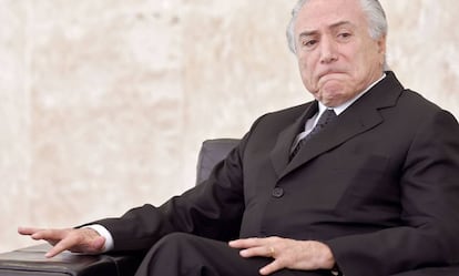 O presidente interino, Michel Temer.