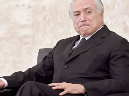 O presidente interino, Michel Temer.