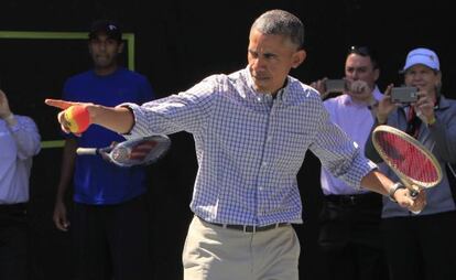 Obama, nesta segunda-feira, na celebração da Páscoa na Casa Branca.