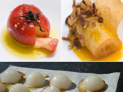 <i>Tomate kinder,</i> <i>patata puerro </i>y <i>ojos de calamar</i>.