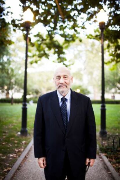 El professor d'Economia Joseph Stiglitz al campus de la Universitat de Colúmbia, a Nova York.