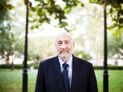 El profesor de Economía, Joseph Stiglitz, en el campus de la Universidad de Columbia, en Nueva York