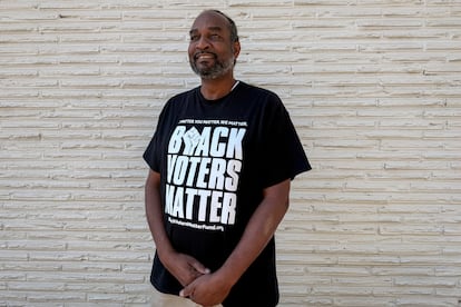 Ian Randolph, en la sede de la NAACP en Memphis, el 21 de octubre.