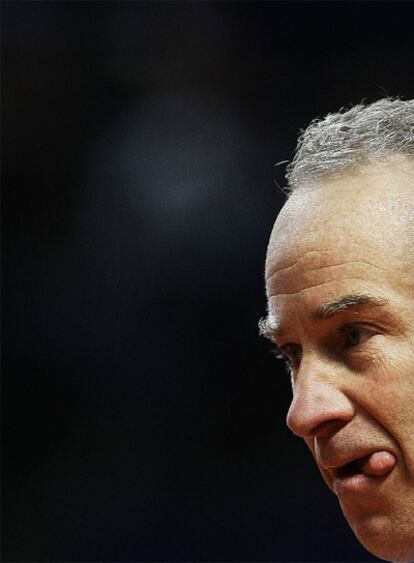 John McEnroe, durante un partido del Masters Senior de Madrid.