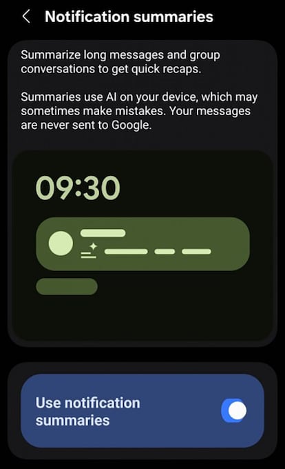 Resumen de One UI 8.5 de los Samsung Galaxy utilizando IA