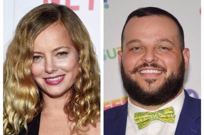 La actriz Bijou Phillips y el actor Daniel Franzese.