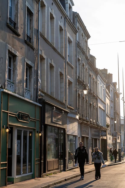 La zona antigua de la ciudad de Cherburgo (Francia).