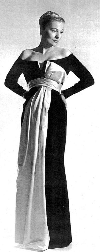 Joan Fontaine en una de sus poses, entre irónica y majestuosa