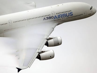 Un avión de Airbus A380 