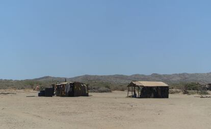 Casas en una Comunidad cercana a la Alta Guajira