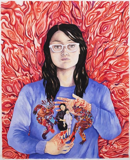 'The Ones We Held Along the Way' (2021), autorretrato de Tessa Hulls cedido por la autora.