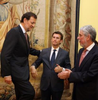 Feijóo junto al presidente del gobierno