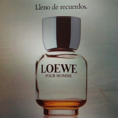 Un antiguo anuncio de Loewe con el eslogan "Lleno de recuerdos".
