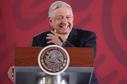 López Obrador, en la conferencia del miércoles. 