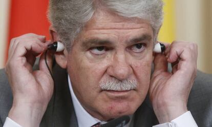 El ministro de Exteriores español, Alfonso Dastis, este miércoles en Moscú.