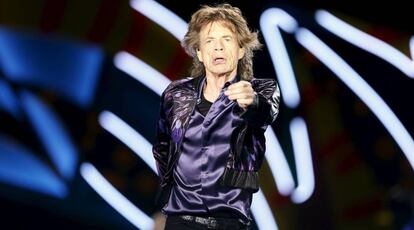 Mick Jagger, en un concierto de los Rolling Stones en Montevideo el año pasado.