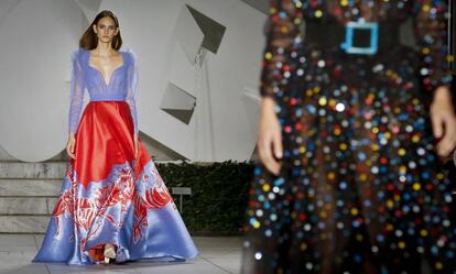 Desfile de Carolina Herrera, el lunes en el MoMA de Nueva York.