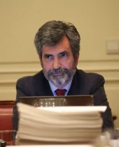 El presidente del Poder Judicial, Carlos Lesmes. 