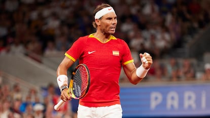 Rafael Nadal at this summer's Olympic Games in Paris.