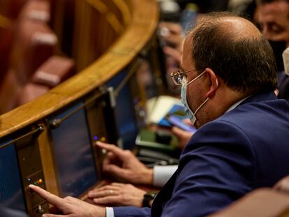 El diputado Alberto Casero, en una sesión plenaria en el Congreso de los Diputados, el pasado 15 de febrero de 2022.