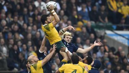 Partido entre Australia y Escocia.