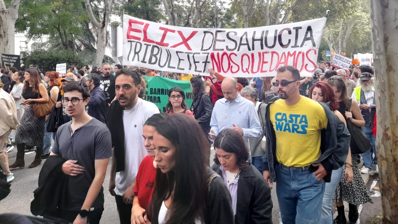 Cristina Gómez, miembro de la negociación colectiva de los habitantes de Tribulete 7.