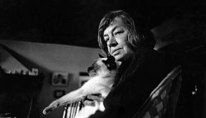 La escritora Patricia Highsmith.