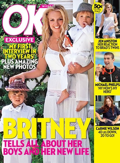 Spears, en la portada de <i>Ok!</i>