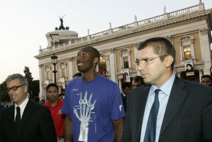 Kobe Bryant, la semana pasada, en Roma.