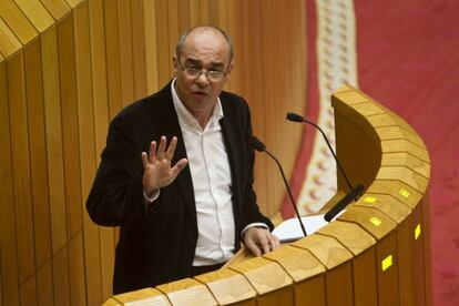 Francisco Jorquera, durante el debate sobre el estado de la autonomía